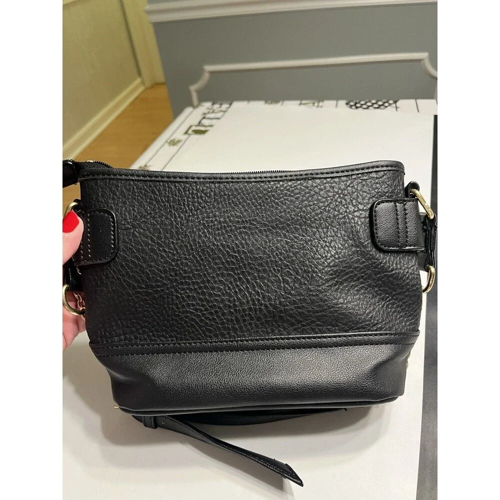 Juicy Couture Black Rhinestone Blingy Handbag Shoulder Purse Crossbody